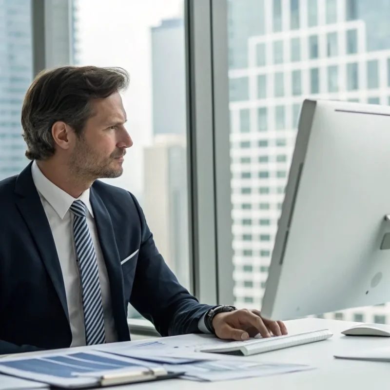 A business professional learning how to become a merchant services agent to earn lifetime residuals.