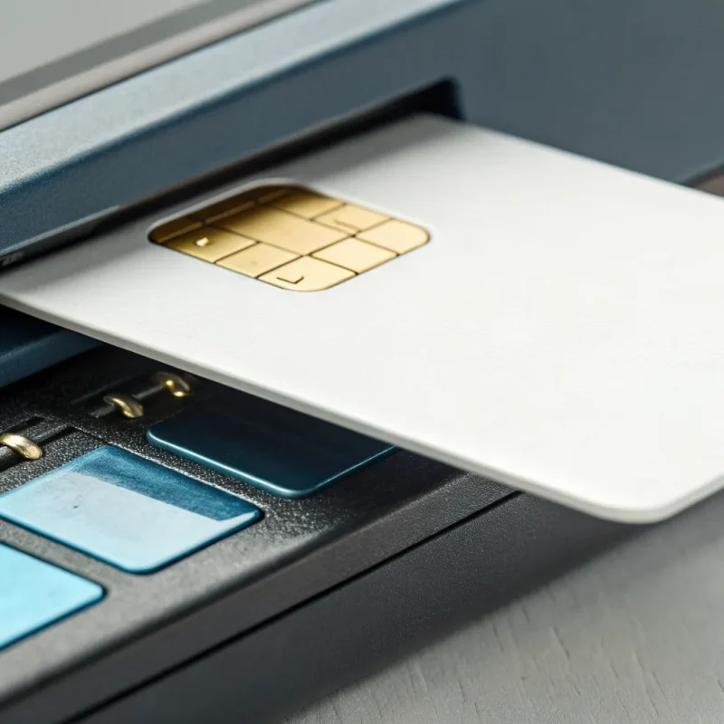 How an EMV chip reader works when a card is inserted into the payment terminal.