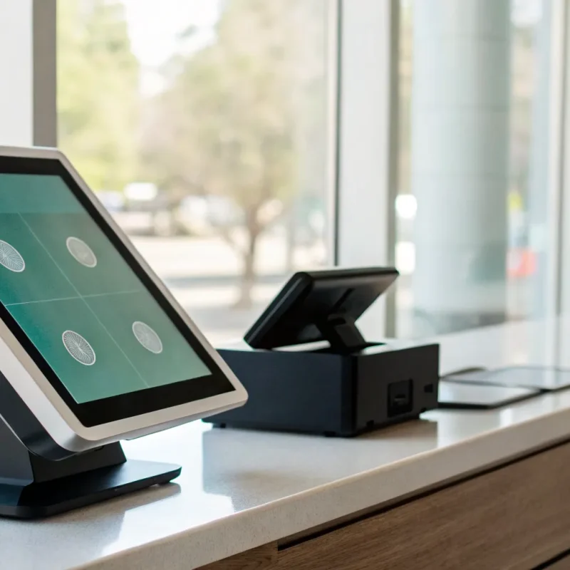 A POS system displaying dual pricing to eliminate credit card fees.