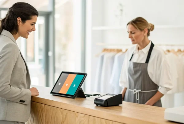 Selling dual pricing merchant services to a business owner at their store's point-of-sale system.