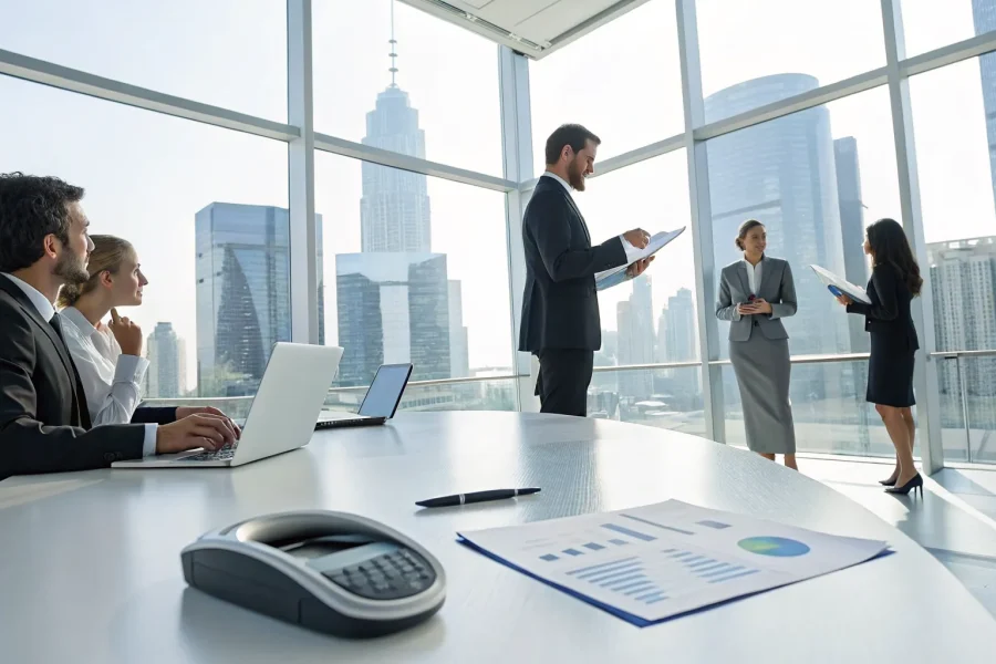 Two agents comparing reviews for different merchant services agent programs.